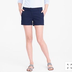jcrew navy chino shorts 2